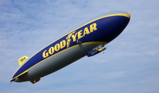 Unknown/Generic Airship (N2A) - Shortly after departure is this 2016 Goodyear Blimp serving the east coast of the United States in the Summer of 2019.