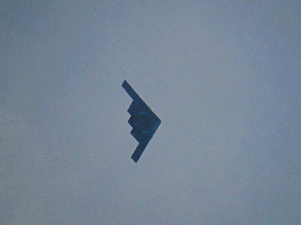 Northrop Spirit (88-0328) - Flying high over Baxter Springs Kansas (78KS) in Southeast heading East towards Joplin Missouri.