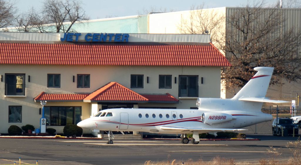 Dassault Falcon 50 (N299PR) - Catching some Tarmac time is this Dassault Mystere-Falcon FA50 from the Autumn of 2020.