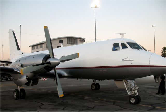 Grumman Gulfstream 1 (ZS-PHI) - Nelair. At the Lanseria main ramp. South Africa.