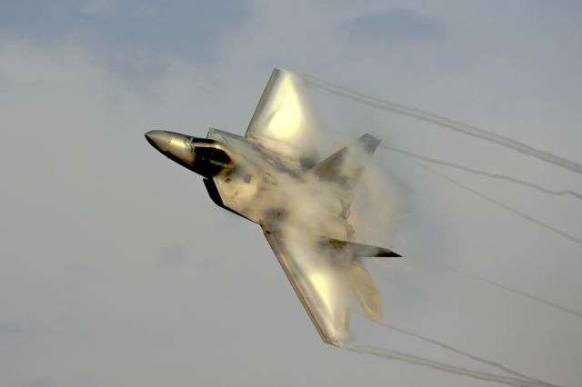 Lockheed F-22 Raptor (FF1FW) - Demo certification flight 2/2008; Major Paul "Max" Moga pilot