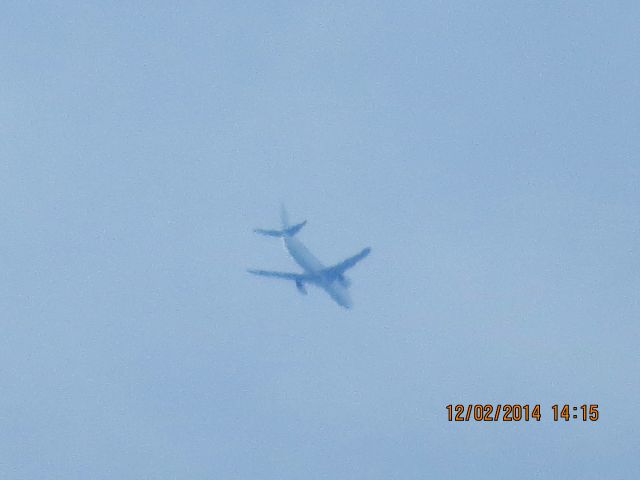 BOEING 737-400 (N148AS) - Xtra Airways flight 8550 from ATL to Wichita (ICT) over Southeastern Kansas at 28,000 feet.