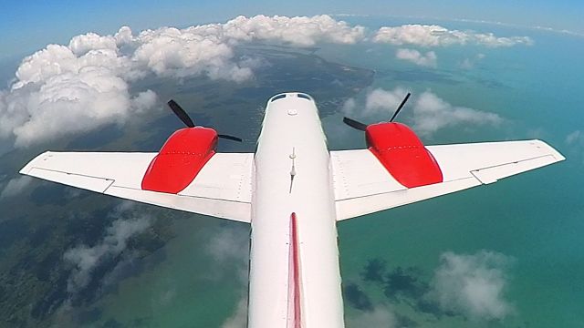 Piper Aerostar (N90509) - Tail cam KIMM to KMTH