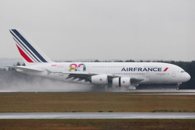 Airbus A380-800 (F-HPJI) - Rolling out on 26L after its flight from Los Angeles.