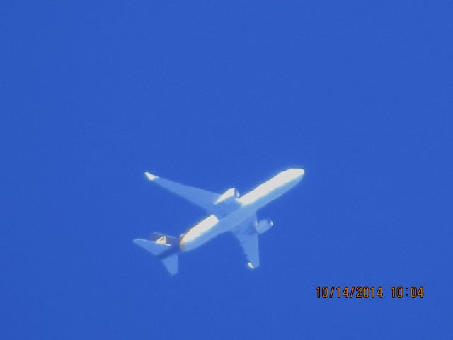 BOEING 767-300 (N334UP) - UPS flight 2871 from ABQ to SDF over Southeastern Kansas at 39,000 feet.