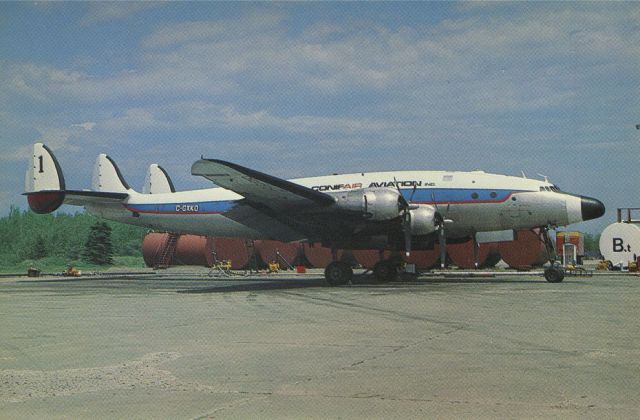 Lockheed EC-121 Constellation (C-GXKO) - scanned from postcardbr /Conifair