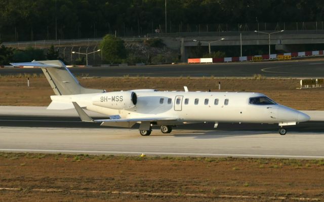 Learjet 45 (9H-MSS) - On landing RW13 NEW A/C