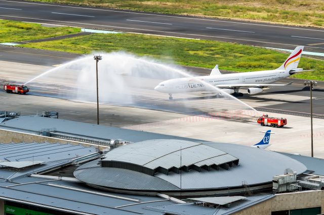 Airbus A340-300 (EC-MQM) - Inaugural Flight Caracas to Tenerife North with Plus Ultra Airlines