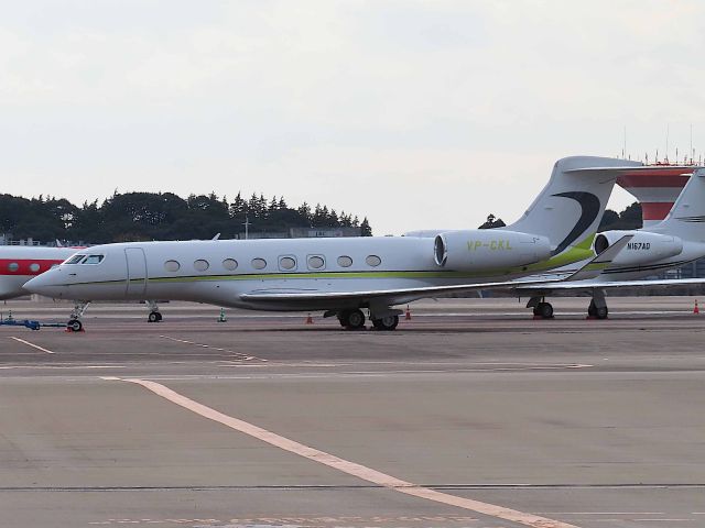 Gulfstream Aerospace Gulfstream G650 (VP-CKL) - I took this picture on Nov 16, 2018.