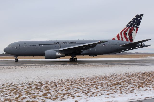 BOEING 767-200 (1746034) - 'PACK 81', 'Spirit of Portsmouth', from the 133rd Air Refueling Squadron of the 157th Air Refueling Wing of the New Hampshire ANG at Pease ANGB, Portsmouth, NH