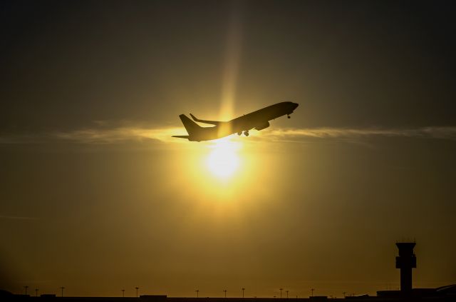 Boeing 737-800 (C-FUJR) - WestJet 738 C-FUJR take off in sunset Toronto