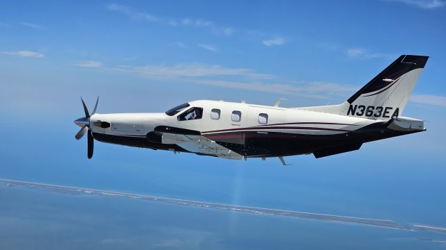 Socata TBM-850 (N363EA) - Over the Intercostal Waterway