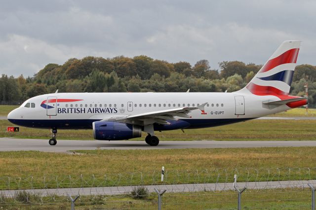 Airbus A319 (G-EUPT)