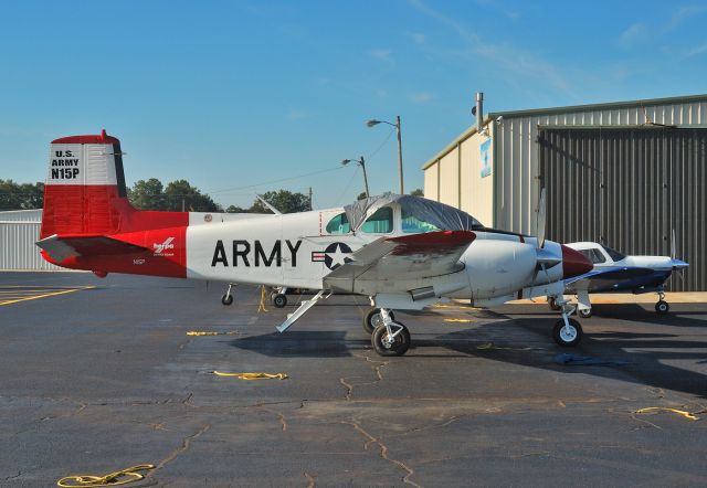 N15P — - In US Army colours - Beech D50 Twin Bonanza C/N DH-92 - N15P - seen at Griffin, GA - 2010-Nov-01.