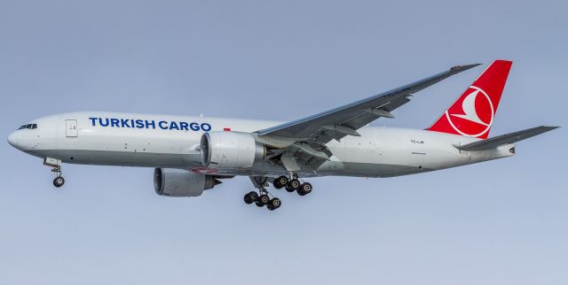 BOEING 777-200LR (TC-LJN) - A first visit of this Turkish Cargo 777 freighter to Toronto! 