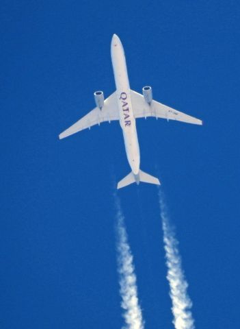 Airbus A350-1000 (QTR739) - Very rarely does this flight fly directly over Carson City, NV, USA