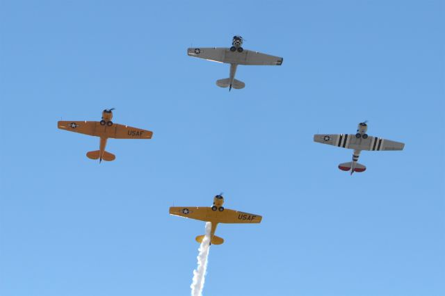 — — - 2013 Armed Forces Bowl in Fort Worth, Texas. Appropriately an AT-6 Texan formation fly-by.
