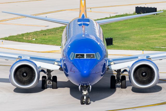 Boeing 737 MAX 8 (N8807L) - A good look straight into the impressive CFM Leap-1B engines on the 737 MAX. A far cry from the tiny JT8Ds of yesteryear!