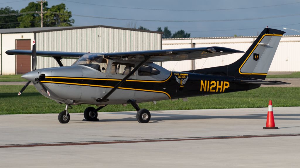 Cessna Skylane (N12HP) - One of the Ohio State Highway Patrol's Cessna 182s awaiting its next mission.