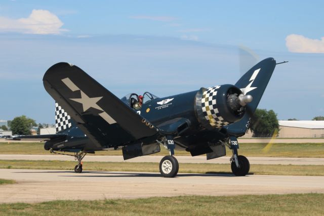 VOUGHT-SIKORSKY V-166 Corsair (N9964Z) - CAF Corsair on the taxi down the flight line. 