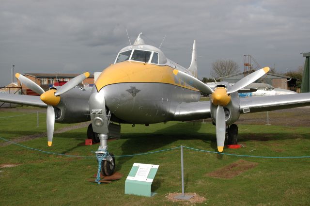 Hawker Siddeley Dove (G-ALVD) - Dunlop Aviation Division - DH-104 DOVE (G-ALVD) Located at Midlands Air Museum, Coventry UK (CVT/EGBE) (Photo Mar 2005)