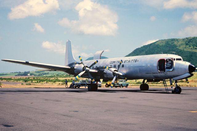 Douglas DC-7 — - 06/25/1981 - Com-Tran (Commercial Transport St. Kitts) Douglas DC-7C