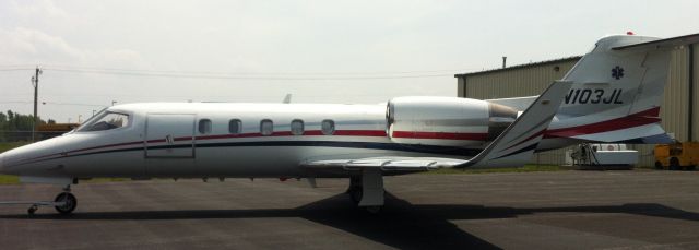 Learjet 31 (STY103) - Fixed wing medevac on ramp Batavia NY