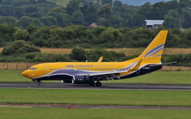 Boeing 737-700 (F-GZTN) - asl airlines b737-7 f-gztn landing at shannon 7/7/16.