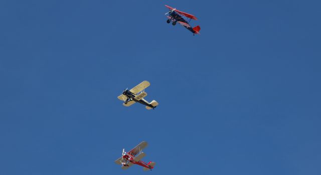 NC667K — - A trio of rare Stearman Aircraft Model 4 Speedmails pass overhead in formation and are beginning a left break maneuver in order to come around and land on Carson City (Nevada) Airports runway 27. In this late afternoon shot, NC485SW a Speedmail Model 4DM Senior piloted by Addison Pemberton, is banking away from the group as NC667K, a Stearman Speedmail Model 4E Junior, and NC489W hold formation a moment longer.br /br /SPECIAL NOTE - These aircraft are enroute to San Diego where they will begin a reenactment of the first government airmail flight in America which took place on May 15, 1918. For five days beginning on May 13th, they will be flying United States mail from San Diego to Seattle. They will make several stops along the way. ** ATTN "Alien" >>> Tom, they will be stopping in Redding. ** ATTN Tim Crippin >>> They will be stopping at Medford. ** ATTN Leland S. >>> Their last stop is at Paine.br /br /For info about this reenactment flight, click on the link below ...br /br /a rel=nofollow href=http://www.cam8in2018.com/2018-scheduled-routehttps://www.cam8in2018.com/2018-scheduled-route/abr /br /For more info about the Stearman Model 4 Speedmails, click on the two links below ...br /br /a rel=nofollow href=http://www.opencockpit.net/spedmail.htmlhttp://www.opencockpit.net/spedmail.html/abr /a rel=nofollow href=http://wikivisually.com/wiki/Stearman_4https://wikivisually.com/wiki/Stearman_4/a