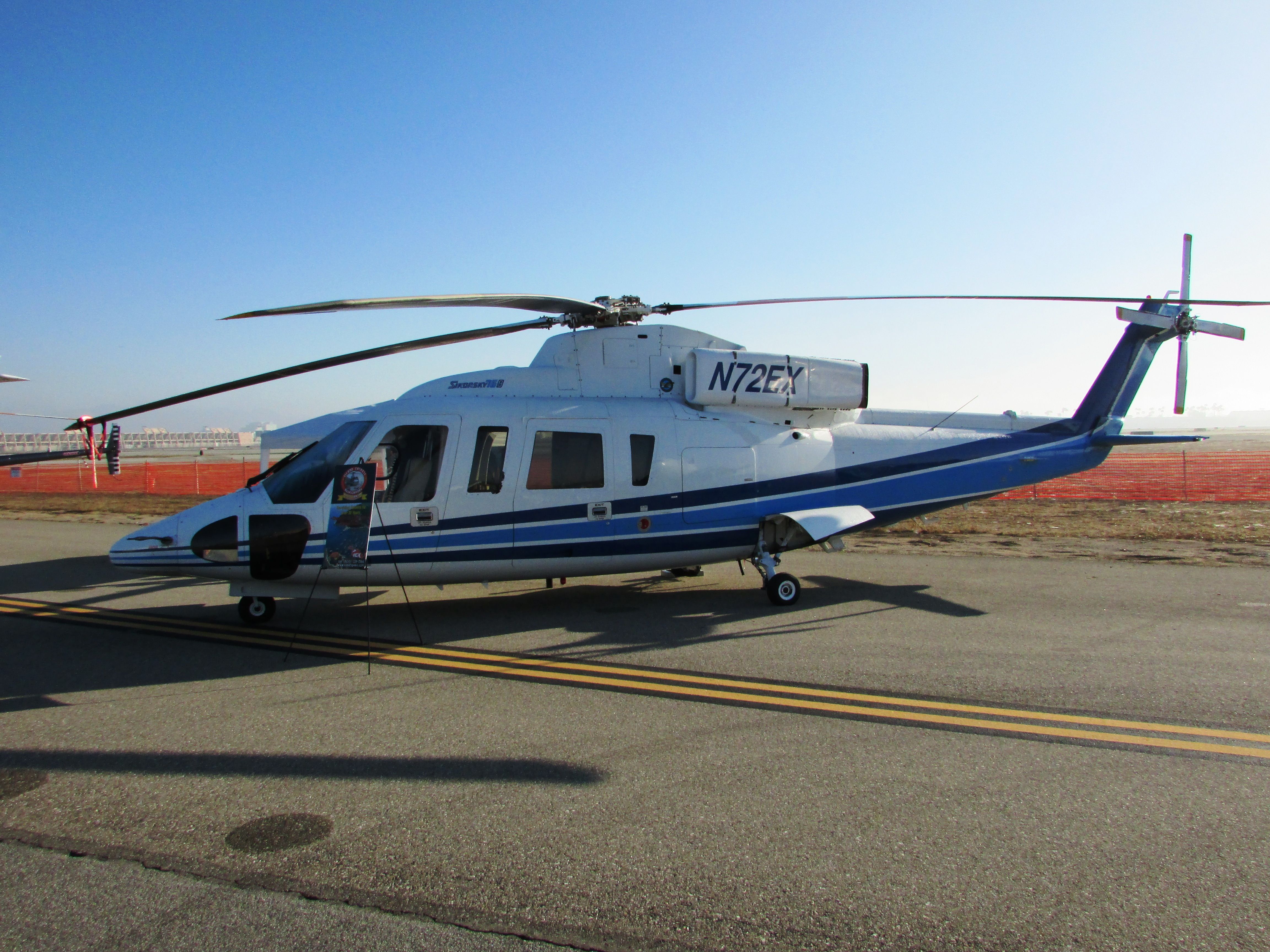 Sikorsky S-76 (N72EX) - On display at Long Beach