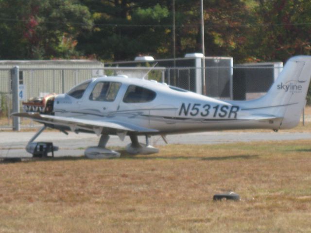 Cirrus SR-22 (N531SR) - Getting maintenance done at Twin City Airmotive.