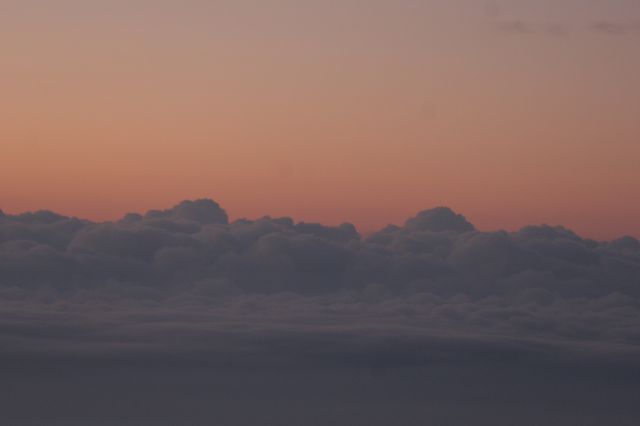 Piper Saratoga (N9000M) - sunset above the clouds