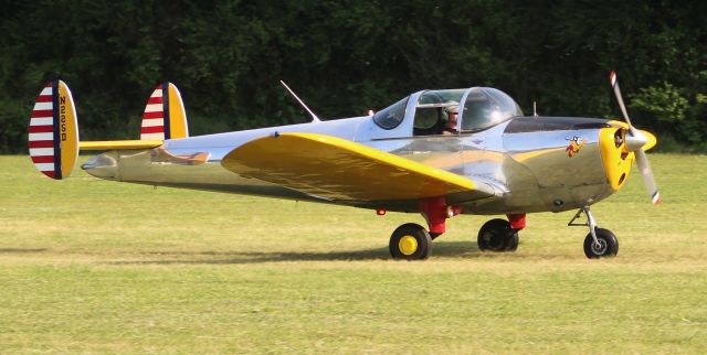 ERCO Ercoupe (N225D) - An Ercoupe 415-D arriving Moontown Airport, Brownsboro, AL, during the EAA 190 Breakfast Fly-In - May 18, 2019.