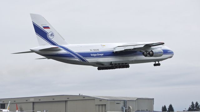 Antonov An-124 Ruslan (RA-82045) - VDA2655 climbs from runway 16R to begin a flight to KISO on 3/10/13.