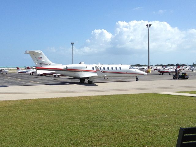 Learjet 45 (N30PC) - N30PC parked at Melbourne Airport, FIT Aviation ramp