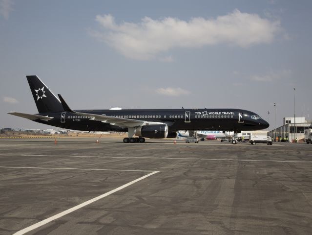 Boeing 757-200 (G-TCSX) - At Lanseria, South Africa, 25 AUG 2018.