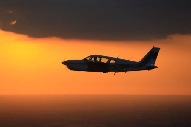 Piper Cherokee (N3925T) - At Dusk over Winter Haven Florida