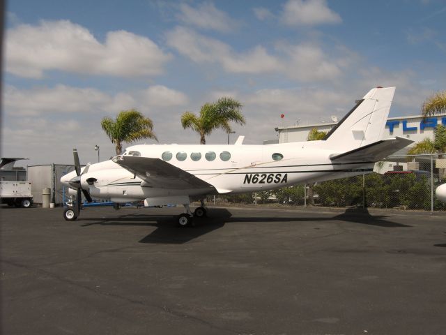 Beechcraft King Air 100 (N626SA) - PARKED AT SANTA ANA