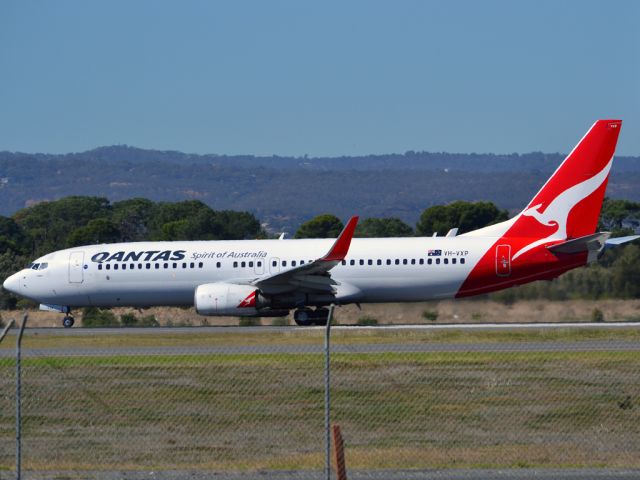 Boeing 737-800 (VH-VXP) - Rolling for take off on runway 05. Thursday 12th April 2012br /.