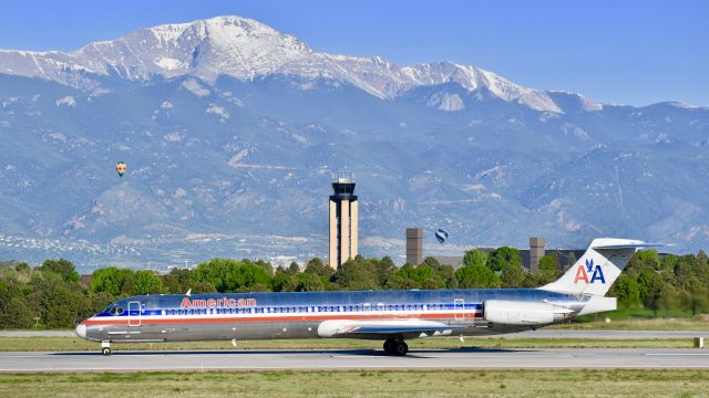 McDonnell Douglas MD-83 (N964TW) - One of the last AAL MD-83 flights from COS to DFW, departing RWY 17L