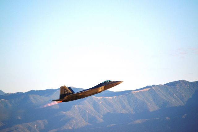 Lockheed F-22 Raptor — - Raptor takeoff at Planes of Fame