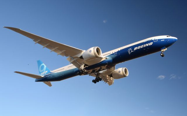 BOEING 777-9 (N779XW) - 777x landing at Spokane International Airport