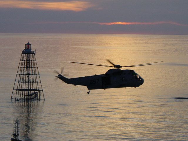 Sikorsky S-76 (14-8965) - Sand Key Light outside Key West, FL