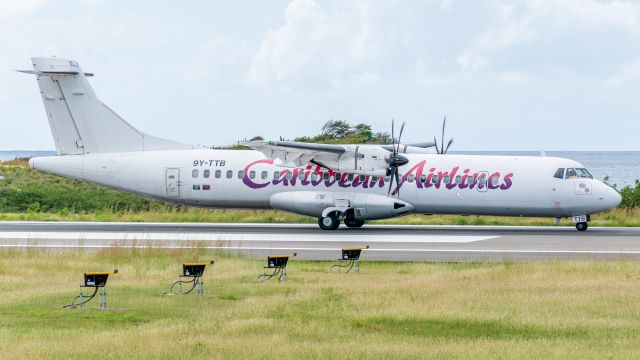 9Y-TTB — - Caribbean Airlines ATR72-600 Backtracking RWY10