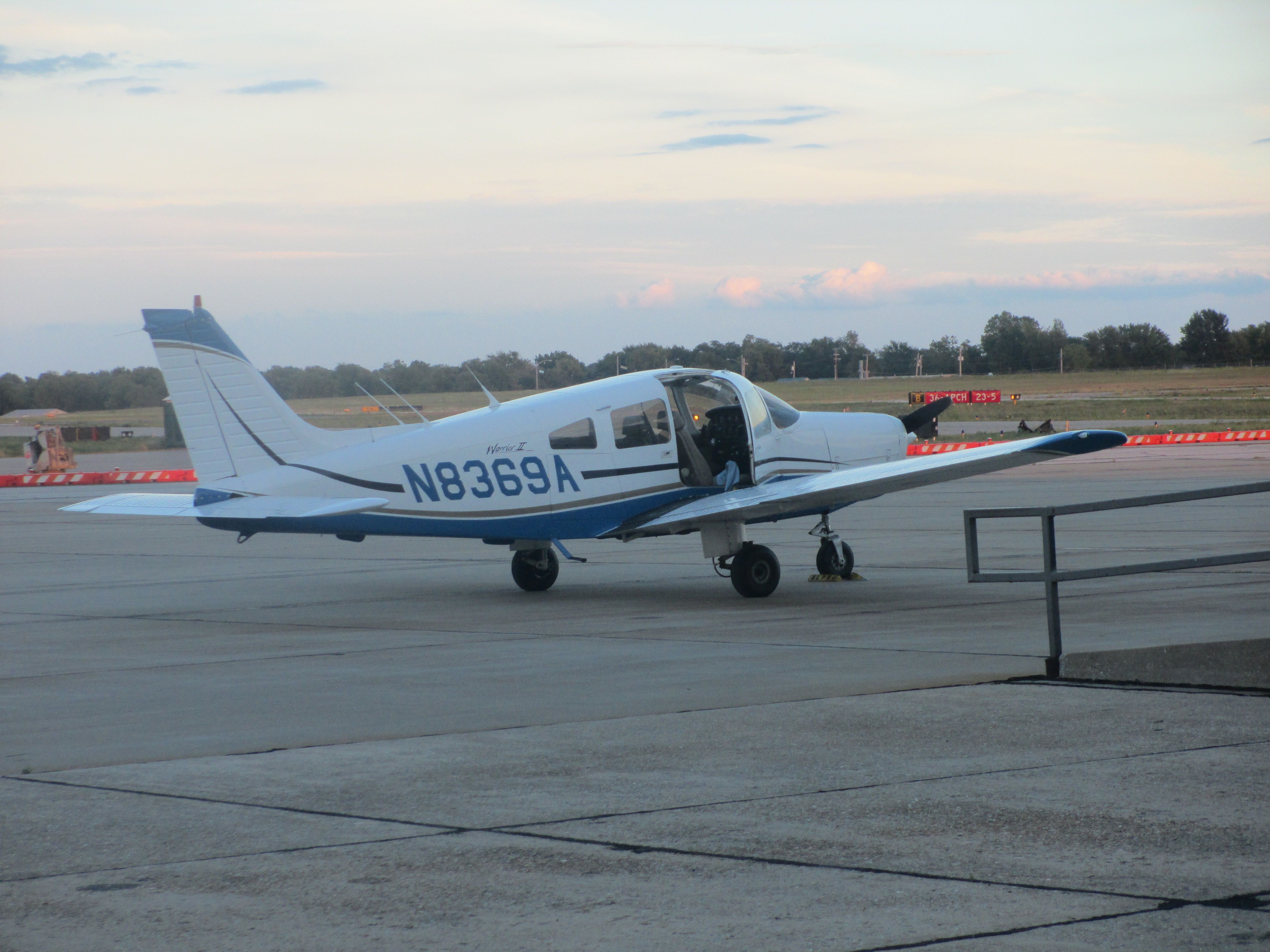 Piper Cherokee (N8369A) - At Joplin,MO in August of 2014.