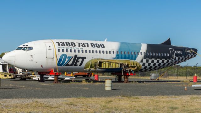 Boeing 737-200 (N733HL) - Waiting to be transported by road from Perth Airport (YPPH) to White Gum Air Park (YWGM)