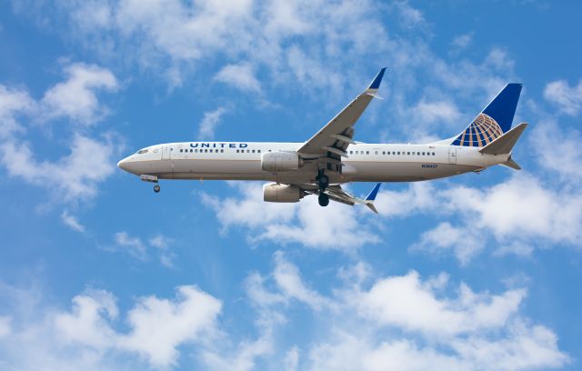 Boeing 737-800 (N28457) - Here is a United Boeing 737 with the split scimitar winglets for added fuel efficiency.  