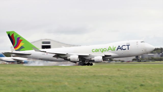 Boeing 747-400 (TC-MCT) - AirAct cargo b747-412f tc-mct landing at shannon this evening from istanbul 16/8/21.