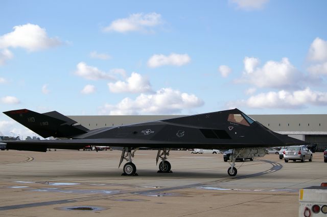 Lockheed Nighthawk (N85813) - Nighthawk resting before the show.