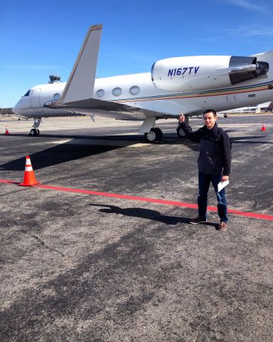 Gulfstream Aerospace Gulfstream IV (N167TV) - N167TV @Hanscom Field March 5th, 2016